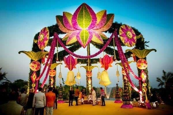 Beautiful Blue Lotus decoration